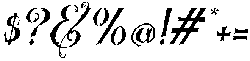 Black Forrest Italic otf (900) Font OTHER CHARS