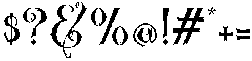 Black Forrest Regular otf (900) Font OTHER CHARS