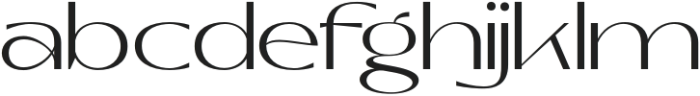 Black Forte Thin otf (100) Font LOWERCASE