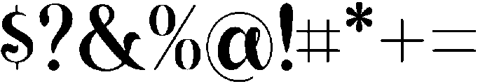 Black Fox otf (900) Font OTHER CHARS