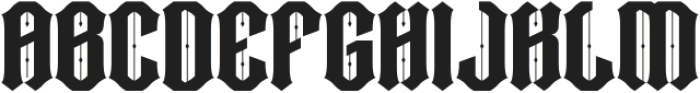 Black Ghosthic Font Regular otf (900) Font UPPERCASE