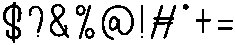Black House Regular otf (900) Font OTHER CHARS
