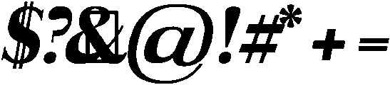 Black Italic otf (900) Font OTHER CHARS