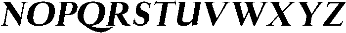 Black Italic otf (900) Font UPPERCASE