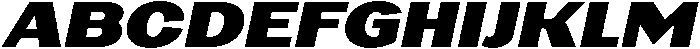 Black Italic otf (900) Font UPPERCASE