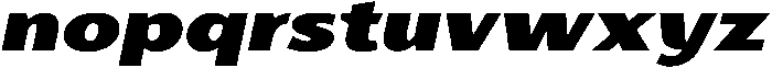 Black Italic otf (900) Font LOWERCASE