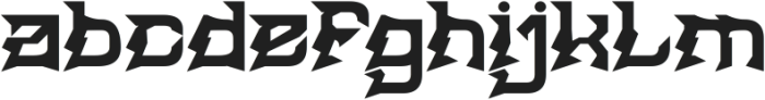 Black Jacket Bold otf (700) Font LOWERCASE