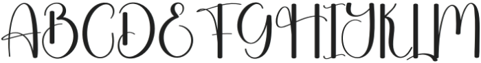 Black Magnolia Regular otf (900) Font UPPERCASE