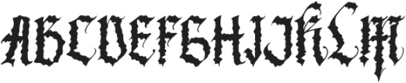 Black Metal otf (900) Font UPPERCASE