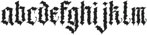 Black Metal otf (900) Font LOWERCASE