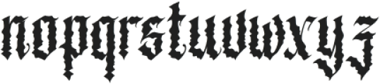 Black Metal otf (900) Font LOWERCASE