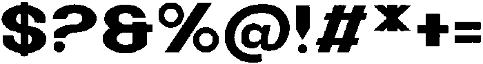 Black Molding otf (900) Font OTHER CHARS