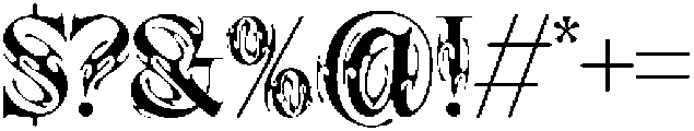 Black Roserip Regular otf (900) Font OTHER CHARS