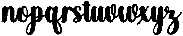Black Salmon Bold 10 Regular otf (700) Font LOWERCASE