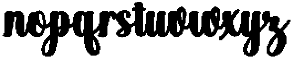 Black Salmon Bold 15 Regular otf (700) Font LOWERCASE