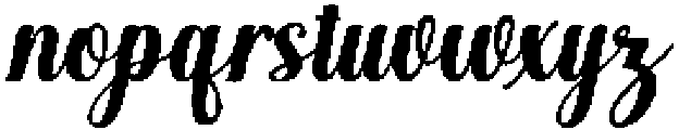 Black Salmon Bold Slant Regular otf (700) Font LOWERCASE