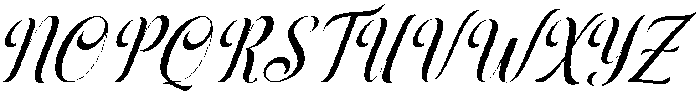 Black Salmon Condensed Slant 20 Regular otf (900) Font UPPERCASE
