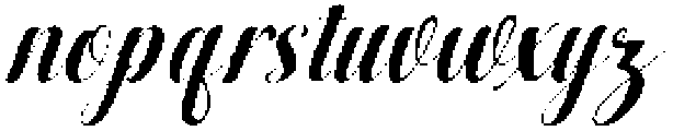 Black Salmon Condensed Slant 20 Regular otf (900) Font LOWERCASE