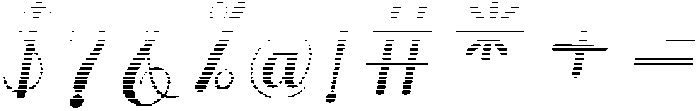 Black Salmon Hatching Slant Regular otf (900) Font OTHER CHARS