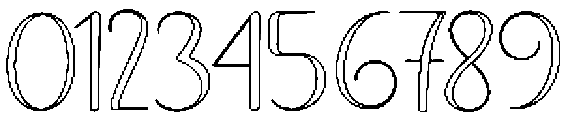 Black Salmon Outline Regular otf (900) Font OTHER CHARS