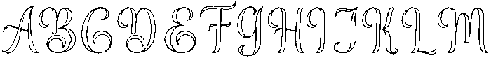 Black Salmon Outline Regular otf (900) Font UPPERCASE