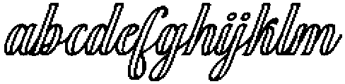 Black Salmon Outline Slant 20 Regular otf (900) FONT