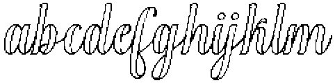 Black Salmon Outline Slant Regular otf (900) FONT