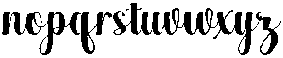 Black Salmon Regular otf (900) Font LOWERCASE
