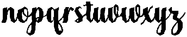 Black Salmon Sambo Bold Regular otf (700) Font LOWERCASE