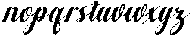 Black Salmon Sambo Slant 20 Regular otf (900) Font LOWERCASE