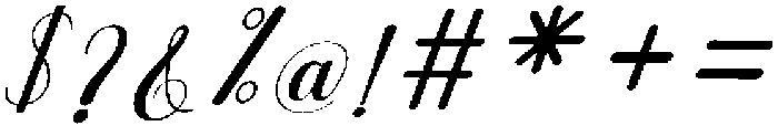 Black Salmon Slant 20 Regular otf (900) Font OTHER CHARS