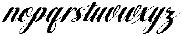 Black Salmon Slant 30 Regular otf (900) Font LOWERCASE