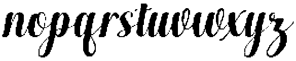 Black Salmon Slant Regular otf (900) Font LOWERCASE