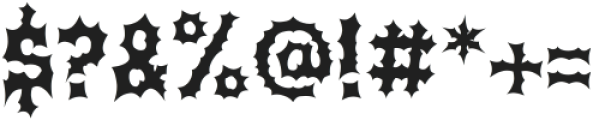 Black Sanctum otf (900) Font OTHER CHARS