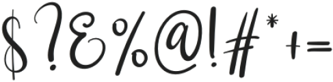 Black Signature Regular otf (900) Font OTHER CHARS