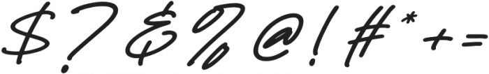 Black Signature otf (900) Font OTHER CHARS