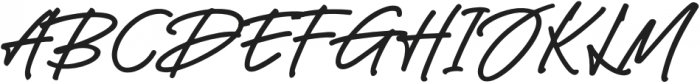 Black Signature otf (900) Font UPPERCASE