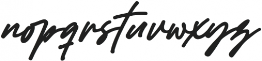 Black Signature ttf (900) Font LOWERCASE