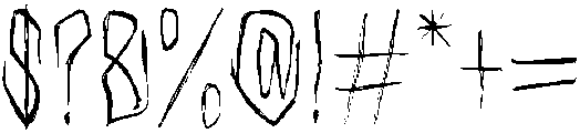 Black Sinister otf (900) Font OTHER CHARS