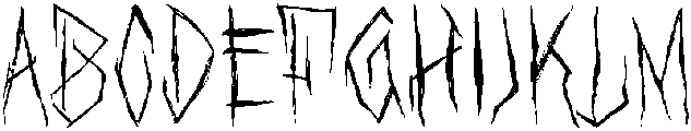 Black Sinister otf (900) Font UPPERCASE