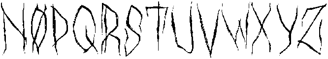 Black Sinister otf (900) Font UPPERCASE