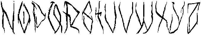 Black Sinister otf (900) Font LOWERCASE