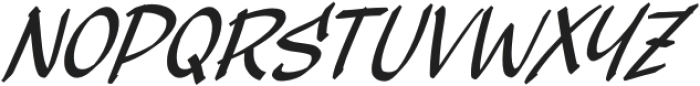 Black Smith Italic Regular otf (900) Font UPPERCASE