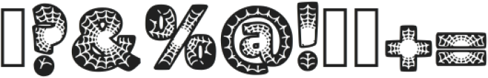 Black Spider Regular ttf (900) Font OTHER CHARS