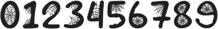 Black Spider Web Regular otf (900) Font OTHER CHARS