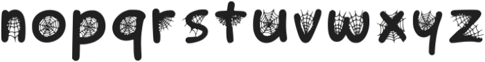 Black Spider Web Regular otf (900) Font LOWERCASE