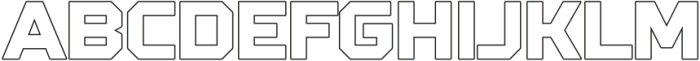 Black Square Black Outline otf (900) Font UPPERCASE