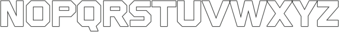 Black Square Black Outline otf (900) Font UPPERCASE