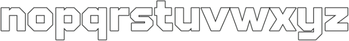 Black Square Black Outline otf (900) Font LOWERCASE