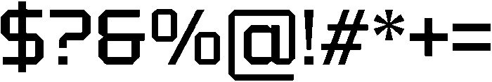 Black Square Regular otf (900) Font OTHER CHARS